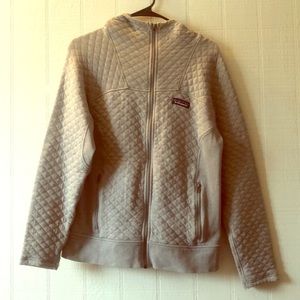 Quilted organic cotton hoodie